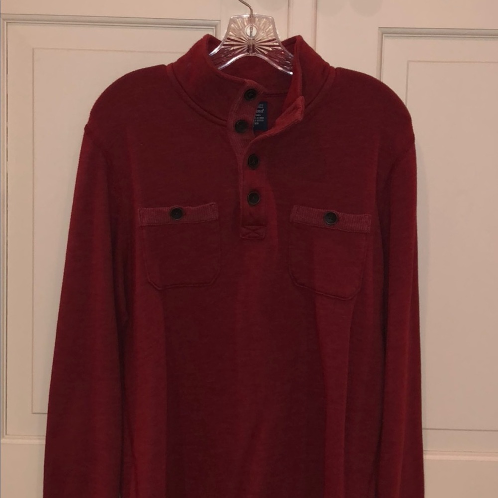 Lucky Brand Red Pullover Sweater